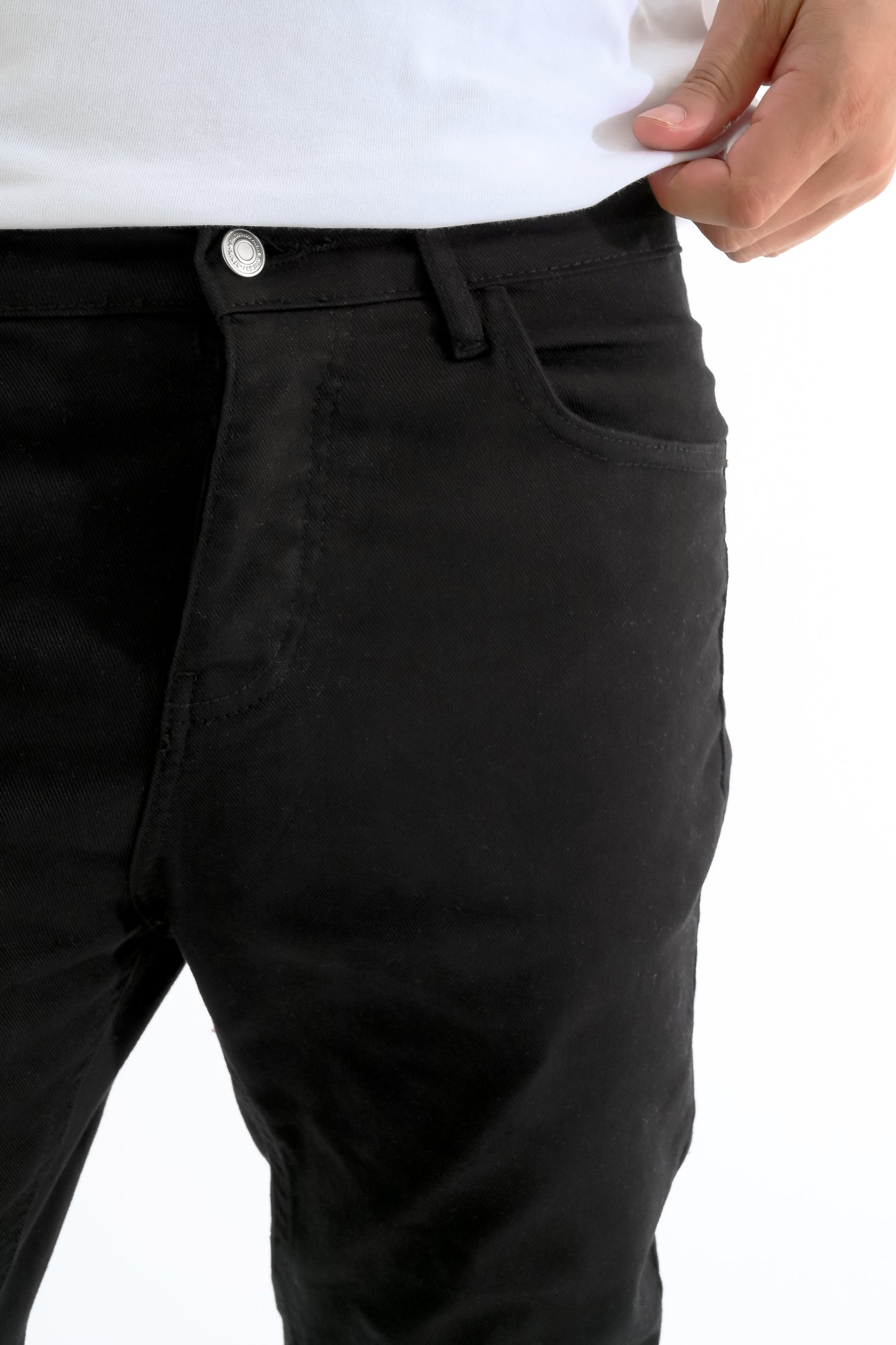 Black Slim Fit Basic Pants