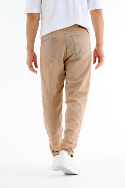 beige jeans withe blue touches