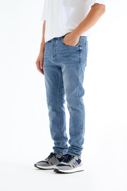 بنطلون جينز أزرق بيج سايز ( كحلي فاتح ) P-5