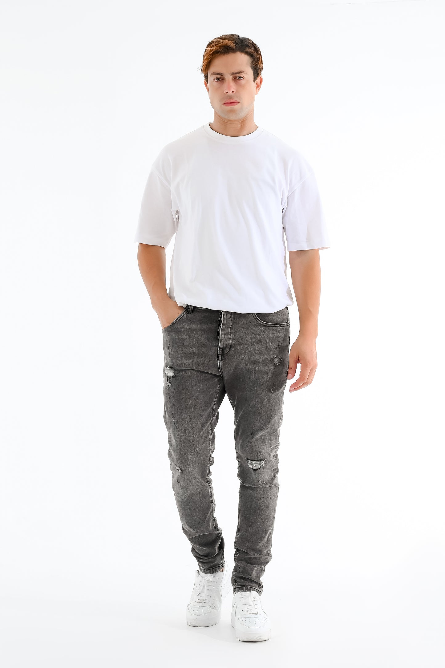 Dark Grey Casual Pants