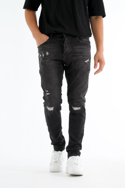 بنطلون جينز أسود كاجوال  P-19