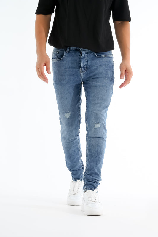 Steel blue jeans