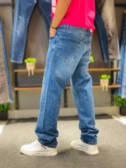 بنطلون وايد ليج كحلي P-25.